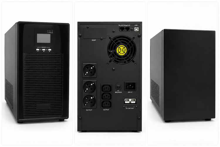 ups220v 2kva اکسترنال -48 ولت لاین اینتراکتیو تمام سینوسی